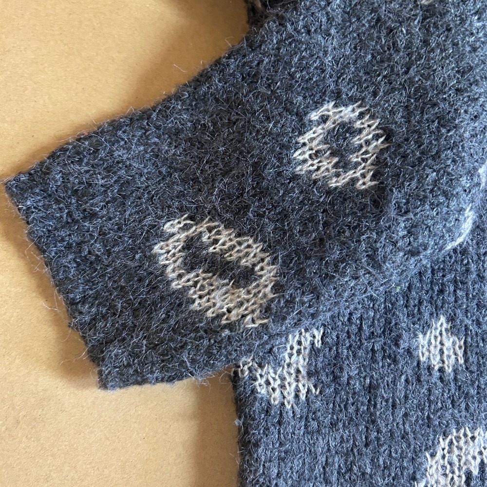 Universal Thread Charcoal Gray Leopard Print Knit… - image 4